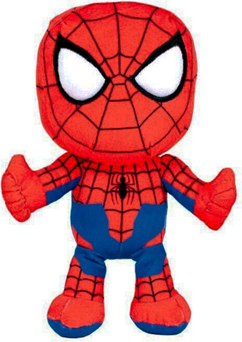 Spiderman - Marvel Avengers Pluche Knuffel 34 cm {Marvels Avengers Endgame Plush Toy | Speelgoed knuffelpop voor kinderen jongens meisjes | Spider man, Hulk, Captain America, Iron Man, Thor}